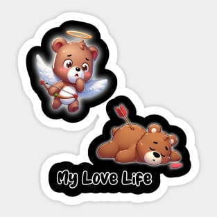 Cute Bear My love life Sticker